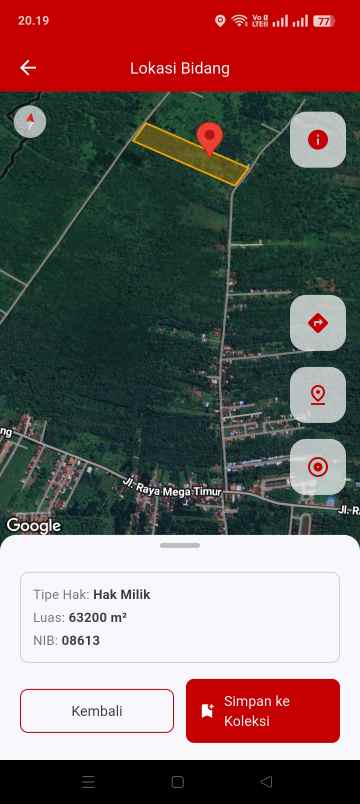 tanah kubu raya