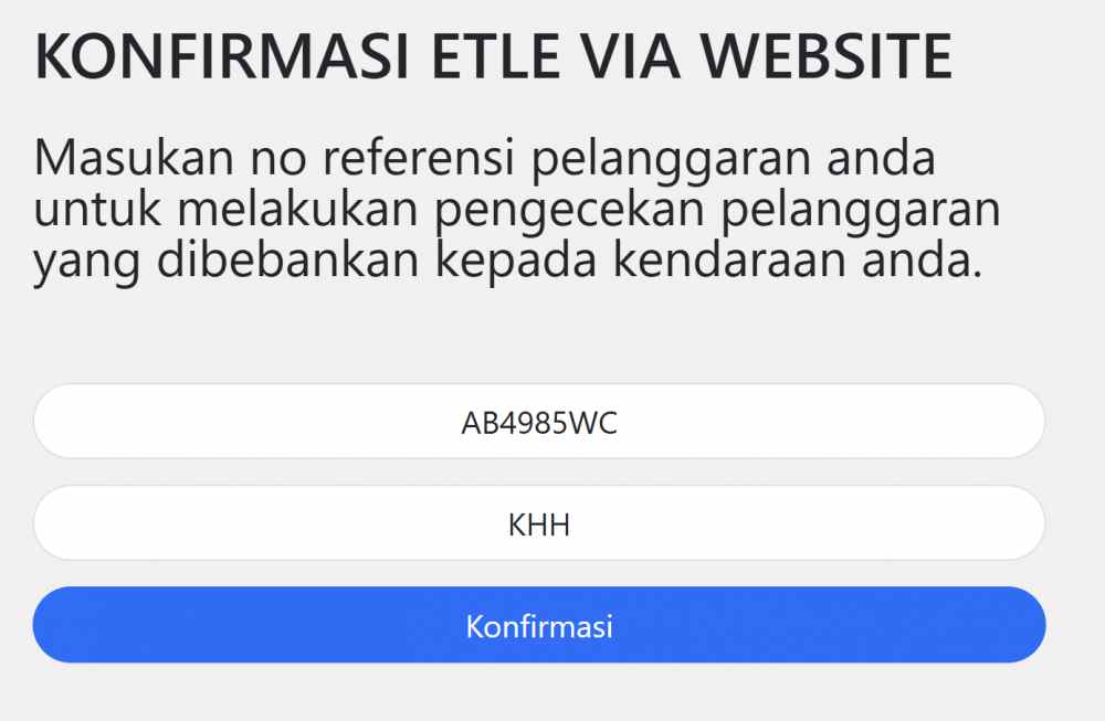 data kendaraan